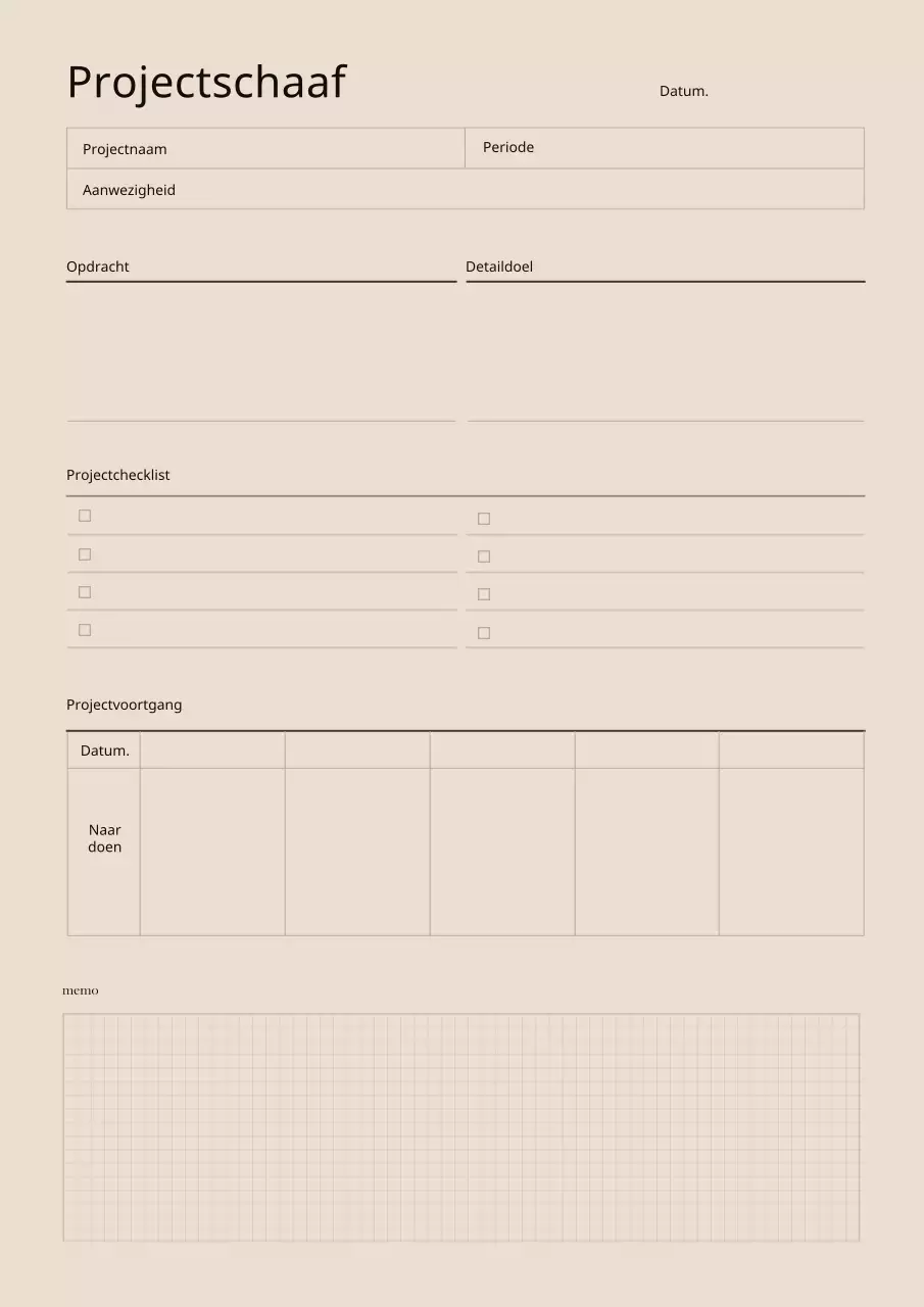 Een sentimentele bruine GoodNote planner