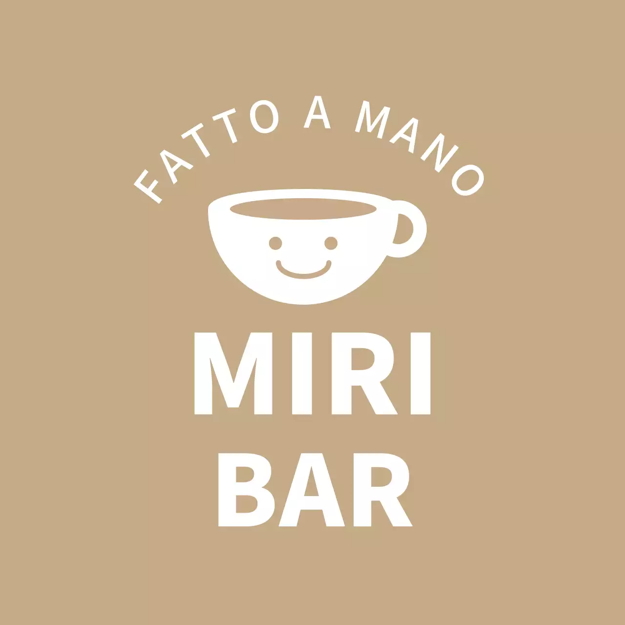 Icona semplice beige etichetta caffè