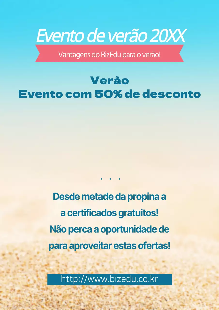 Promover eventos de vendas de verão
