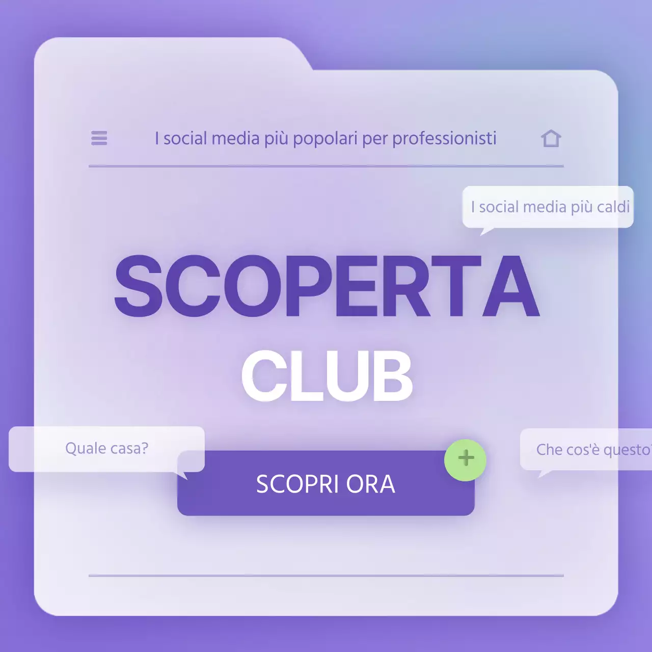 Concetto di file pulito in viola e bianco per tenervi informati