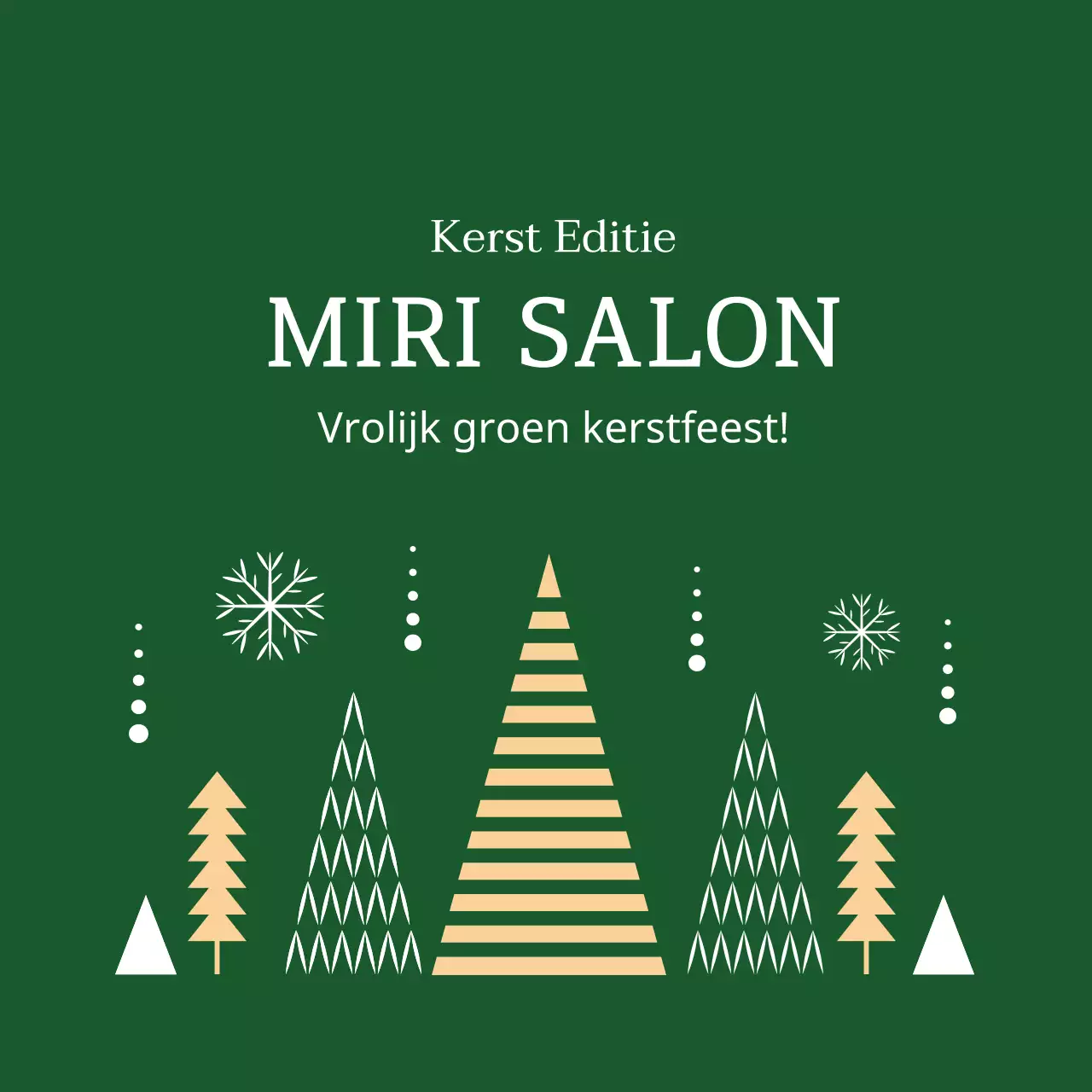 Groen Geel Geïllustreerde Kerstcadeau Etiketten