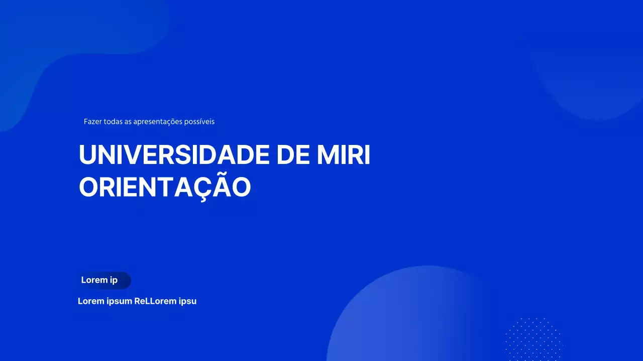 Modelo de orientação Bluetone