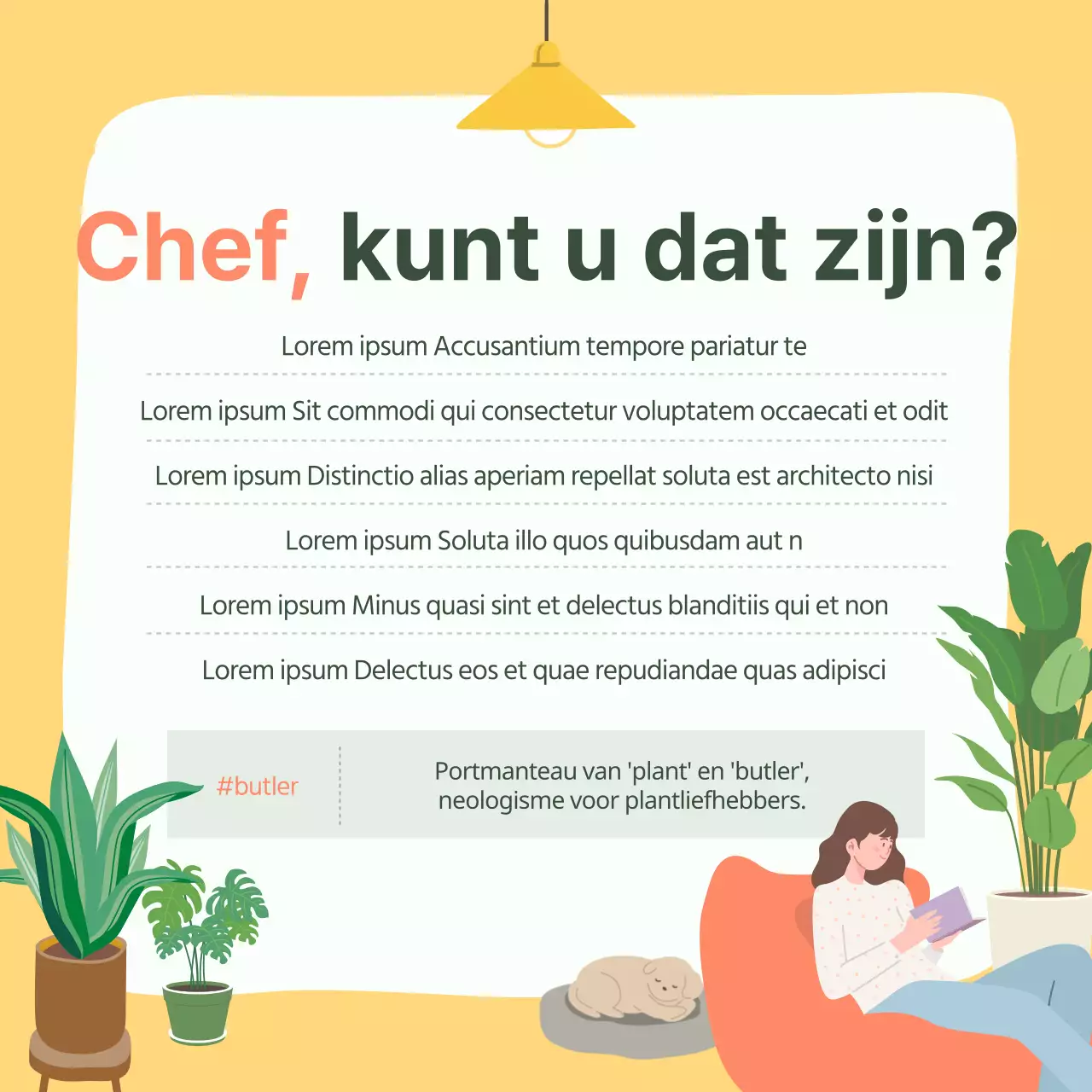 Kaart met aanbevelingen voor groene en gele huisdierenNieuws ontwerp