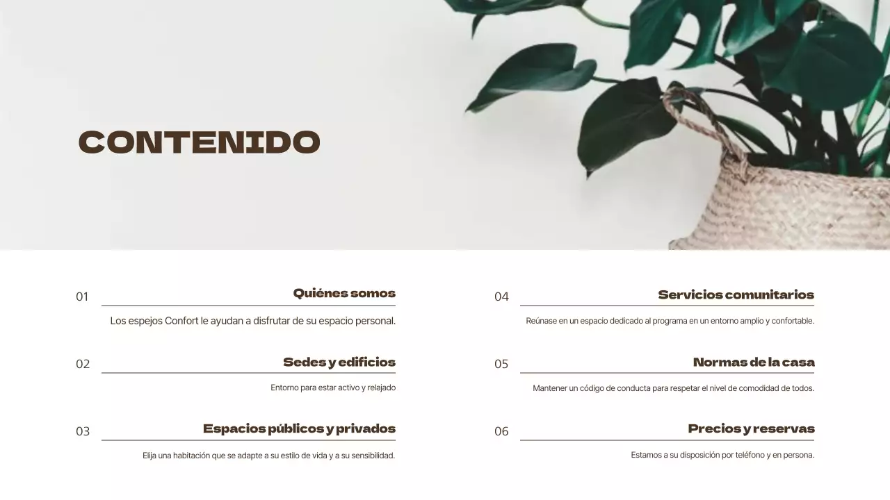 Carta de oferta de apartamento beige y marrón