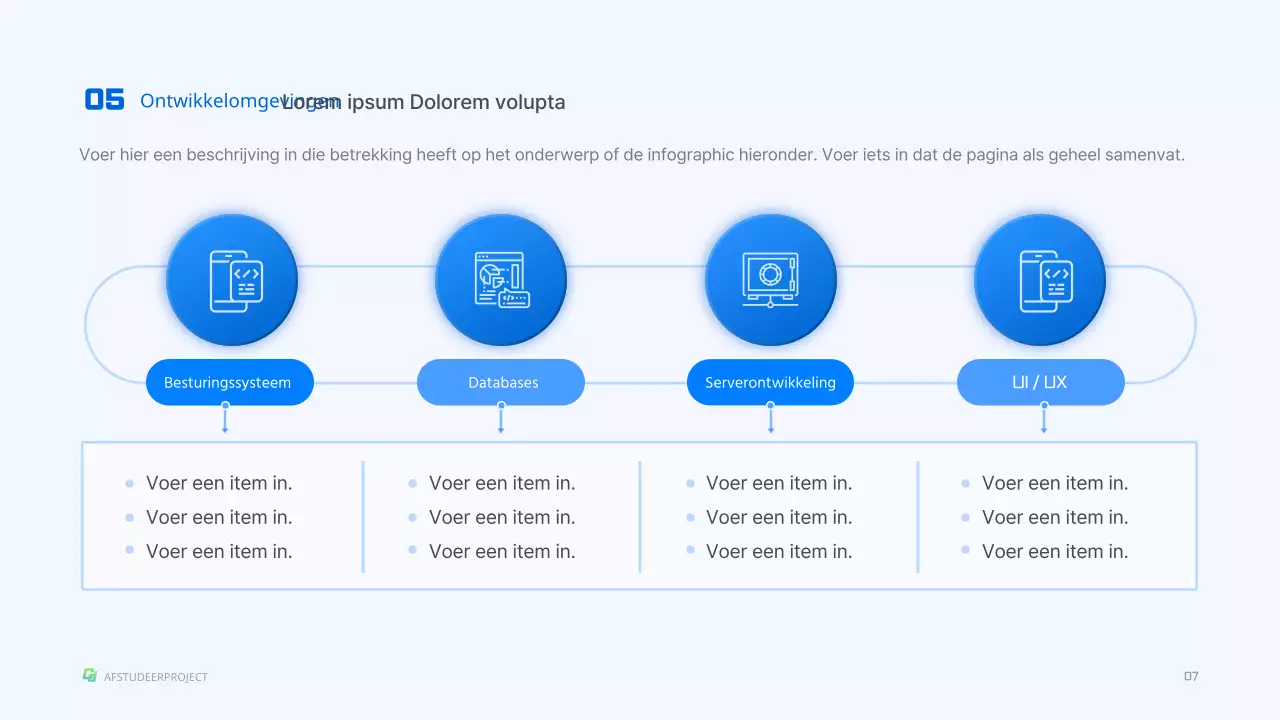 Uitdaging voor wetenschap en techniek met blauw driedimensionaal vormconcept