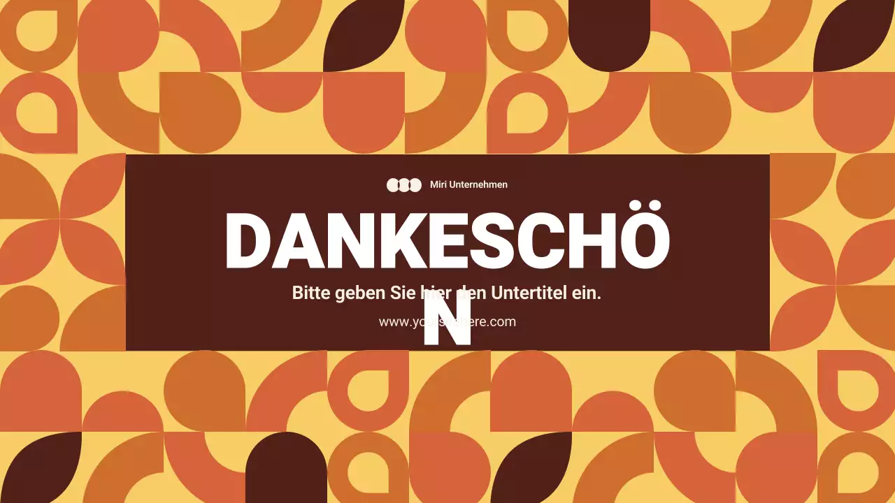 orange abstraktes Marketingdokument