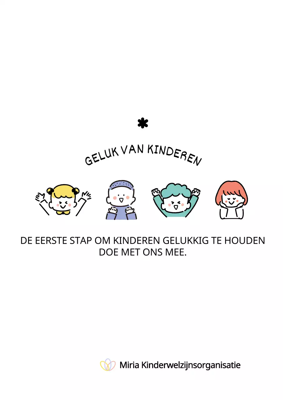 Ontwerp een koordetui voor een kinderorganisatie met illustraties van kinderen en diensten voor kinderen