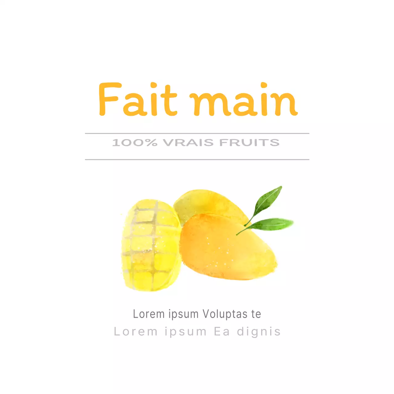100% VRAIS FRUITS Mangue