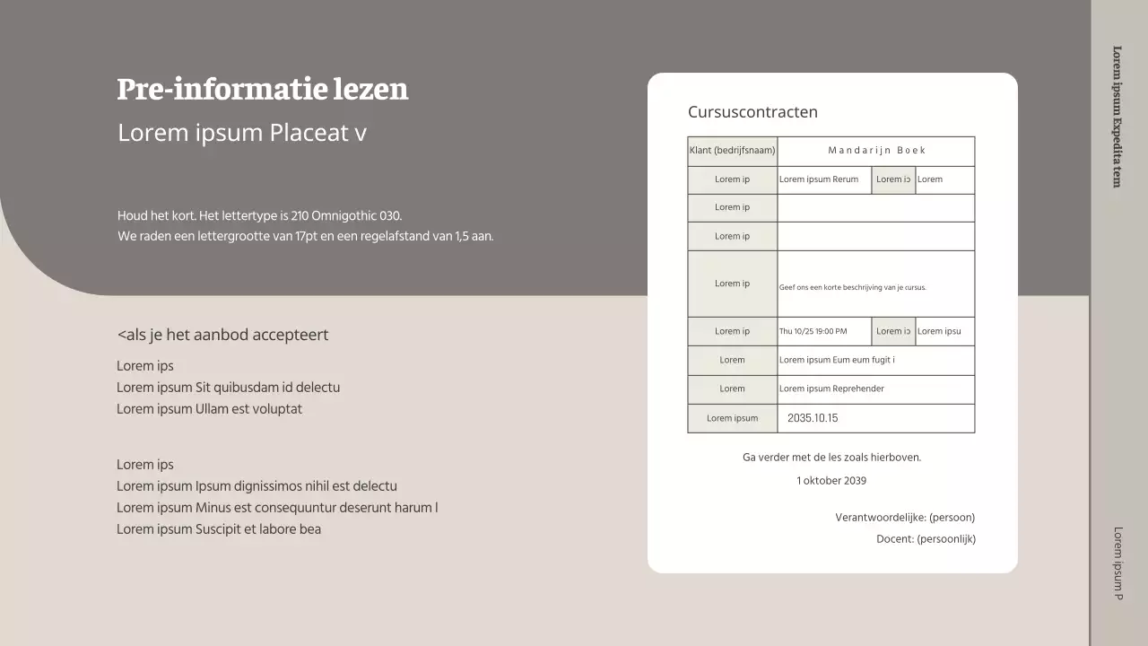 Voorstel voor een gastcollege in een beige en grijze boekwinkel