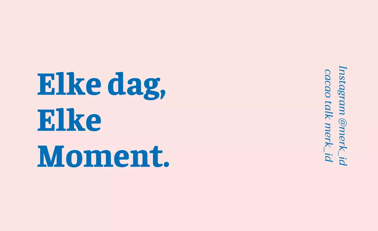 Roze en blauwe merklabels