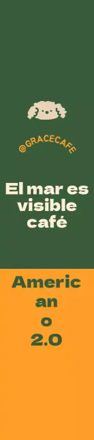 Una bonita guía de menús y promoción con el logotipo de una cafetería en verde y naranja.