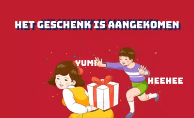 Het geschenk is aangekomen