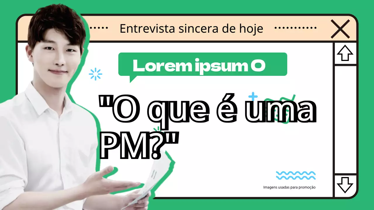 Entrevista num tema de janela verde e limpo da Internet