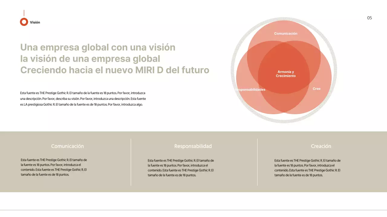 Propuesta de negocio con un toque marrón-rojizo