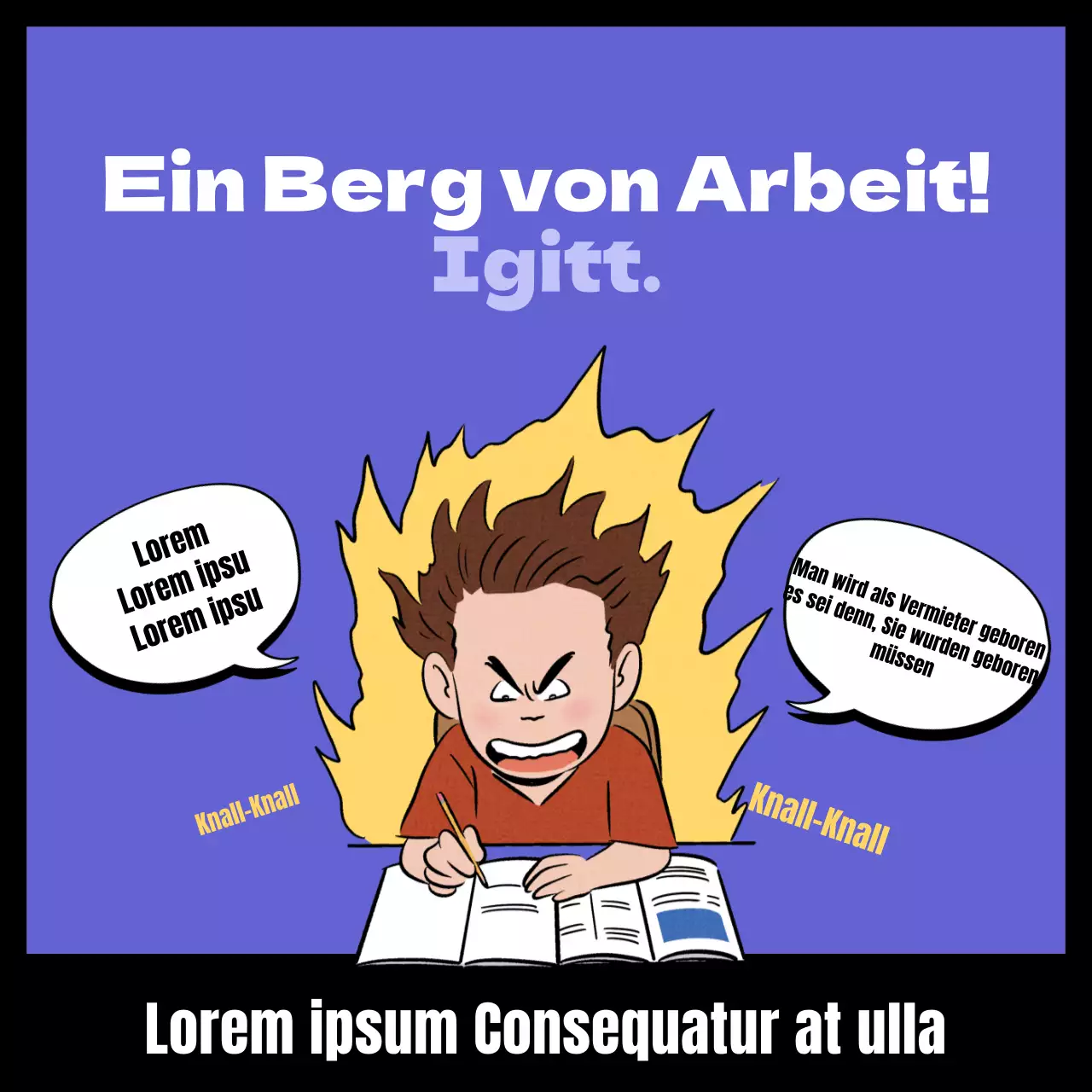 Urkomischer Gesang über die realen Kämpfe einer lila Studentin