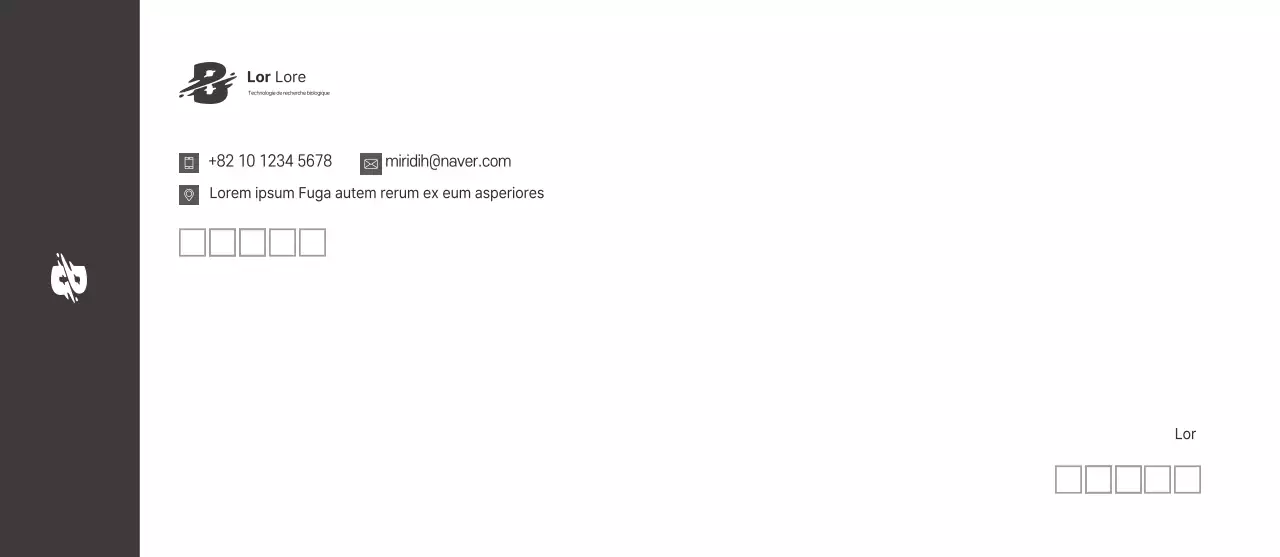 Logo marron clean business