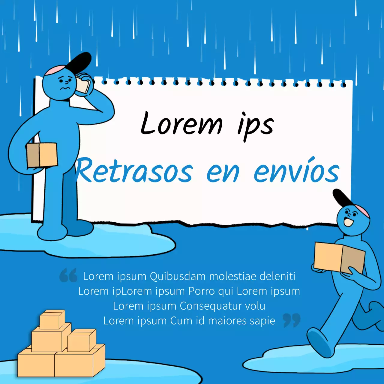 Guía sencilla de Blue para los retrasos en los envíos por la temporada de lluvias