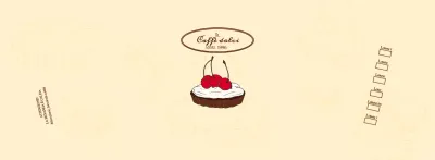 Promuovere e informare le caffetterie con un logo emotivo in marrone rossiccio e giallo chiaro