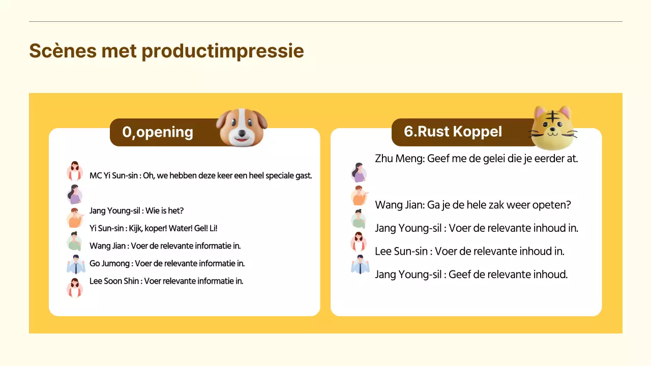 Een mooi geel zakelijk sponsorvoorstel