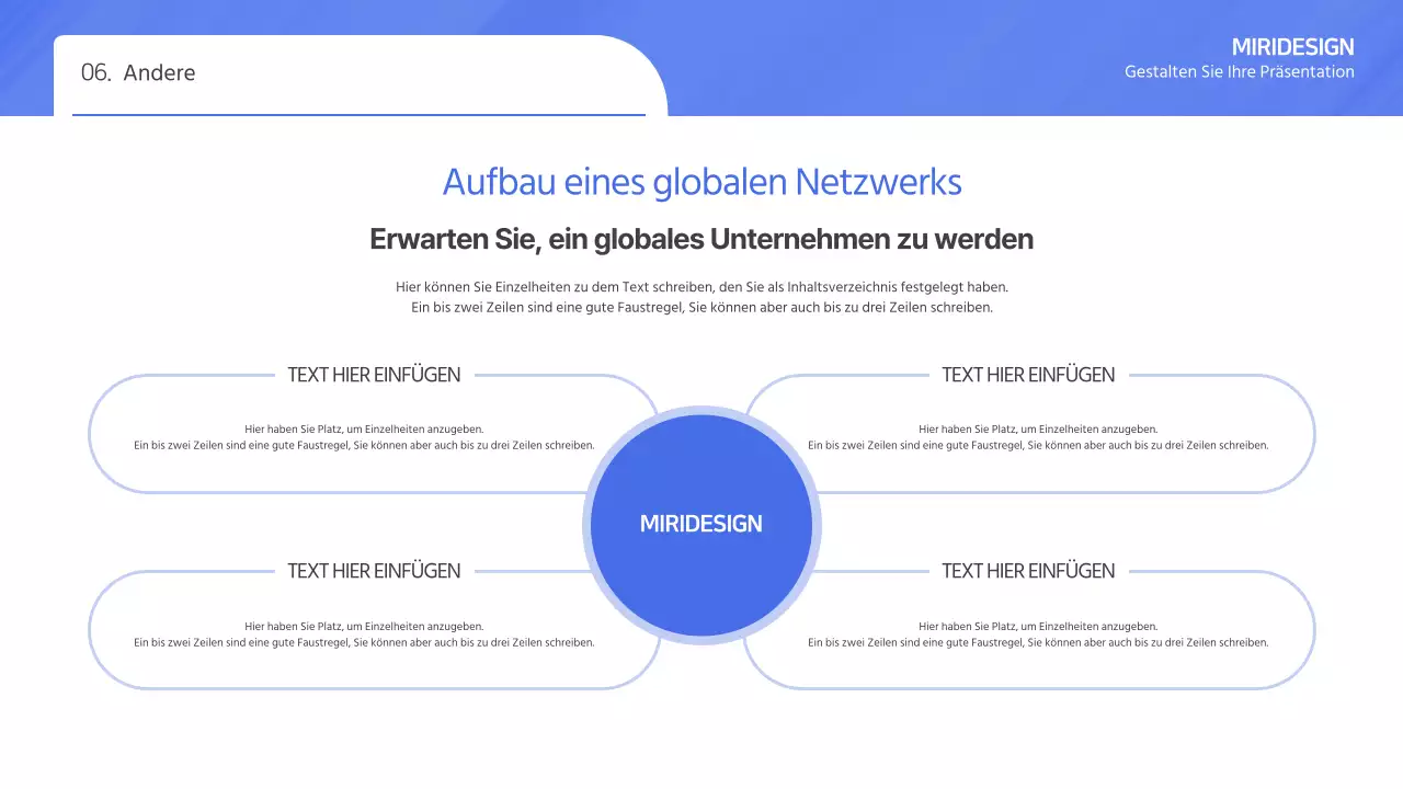 Einfacher blauer Farbverlauf Bid Proposal