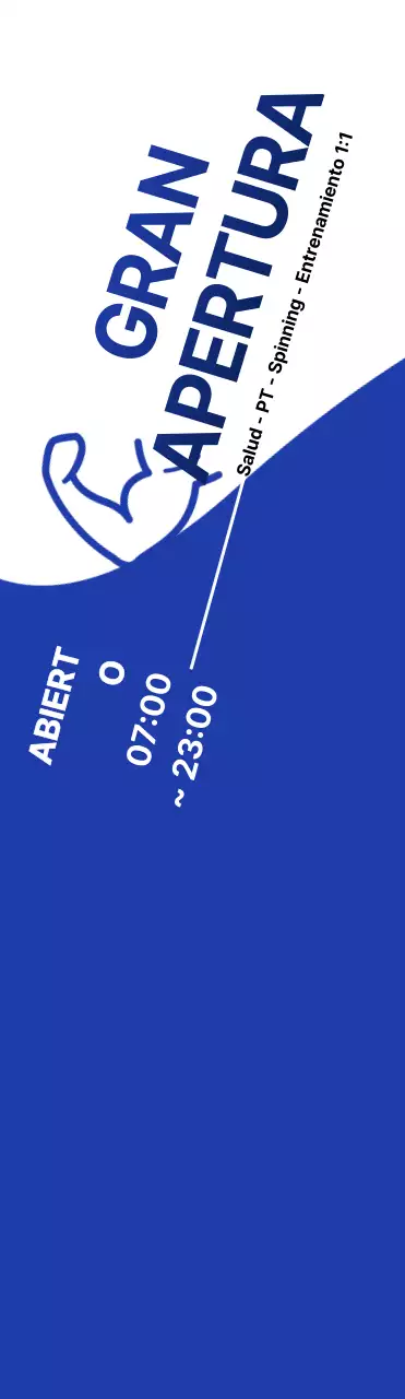 Promocionando el Fitness Open con un fresco look azul y blanco