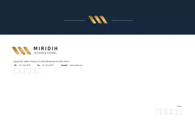 Veste d'entreprise moderne marine petite enveloppe