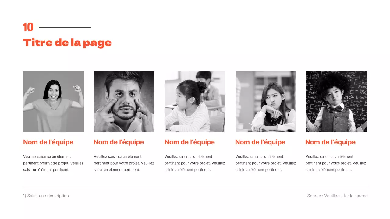 Des présentations propres