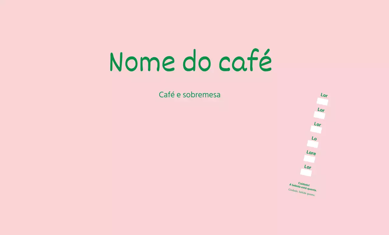Rosa Verde Letras inglesas bem definidas