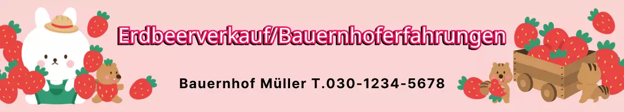 Erlebnis Erdbeerhof rosa