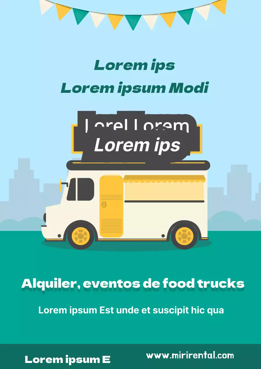 Coches de alquiler Food Truck