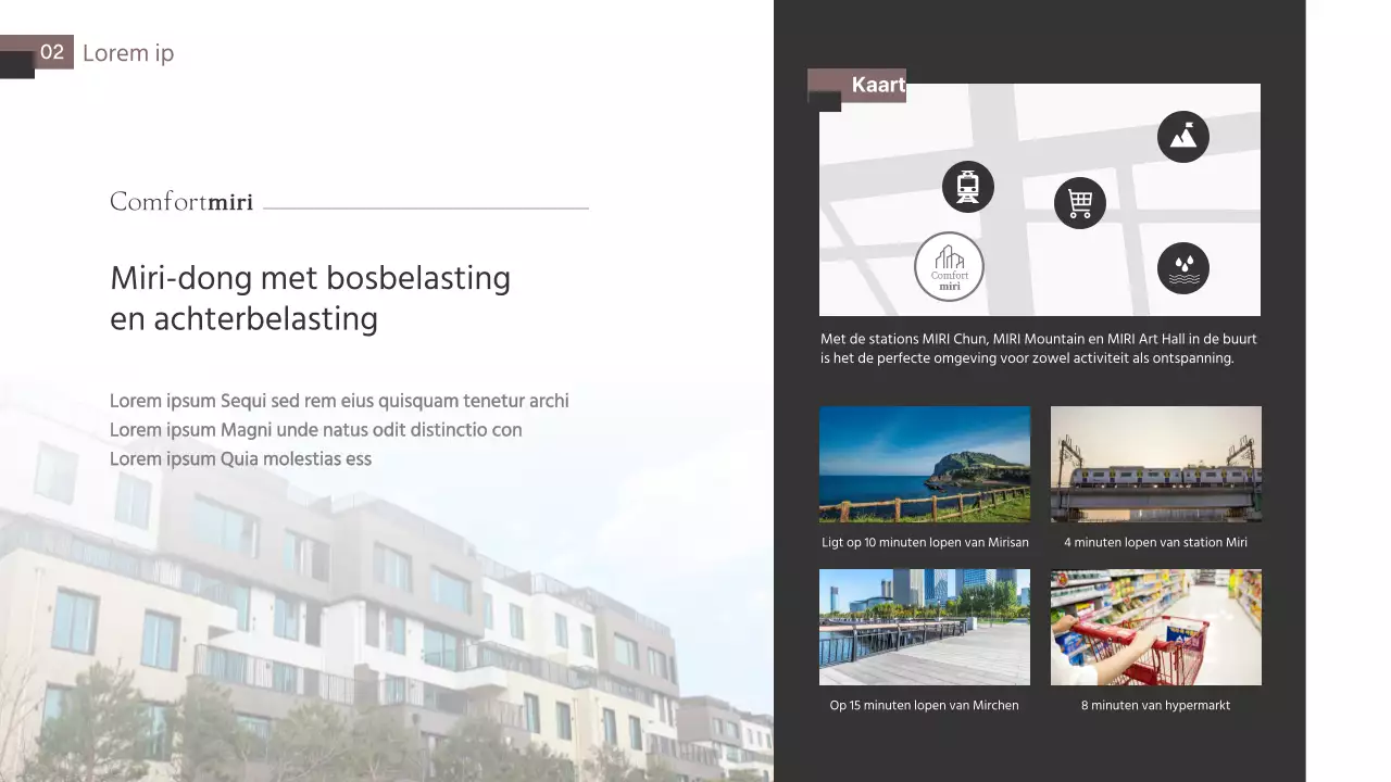 Huis verhuizen thema in bruin en grijs