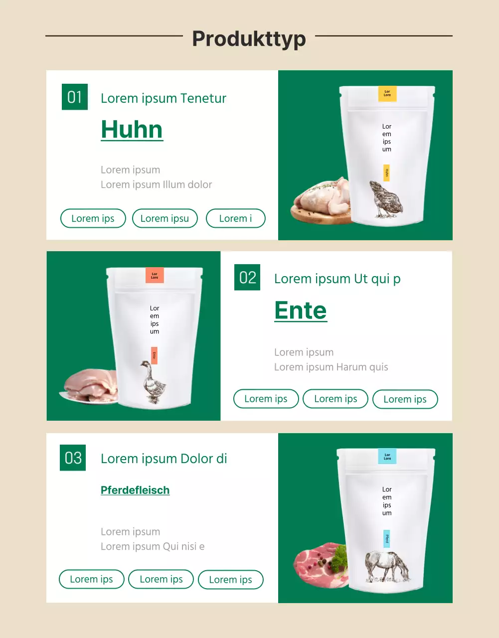 Niedliche gelbe und grüne Leckerbissen für Haustiere