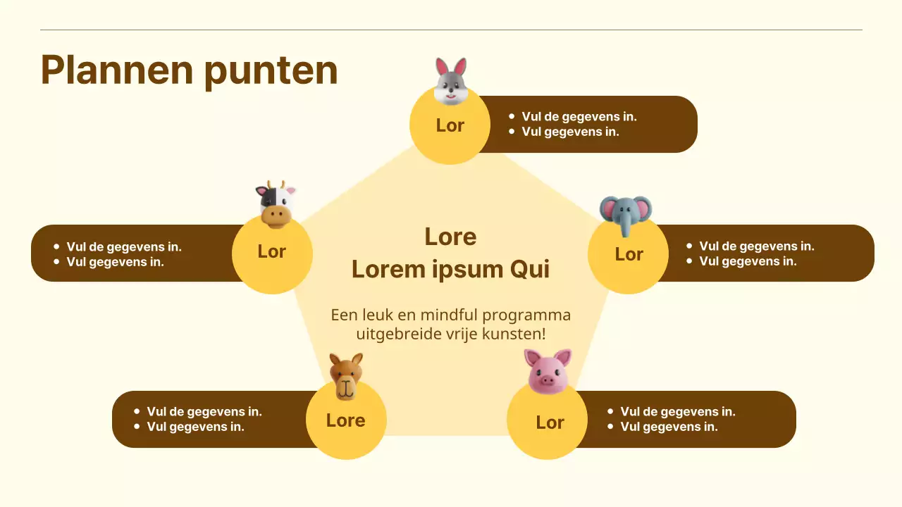 Een mooi geel zakelijk sponsorvoorstel