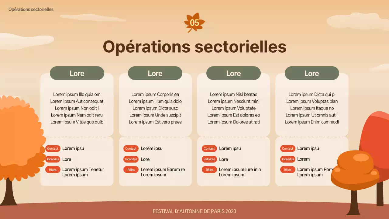 Prospectus du festival d'automne Brown and Natural