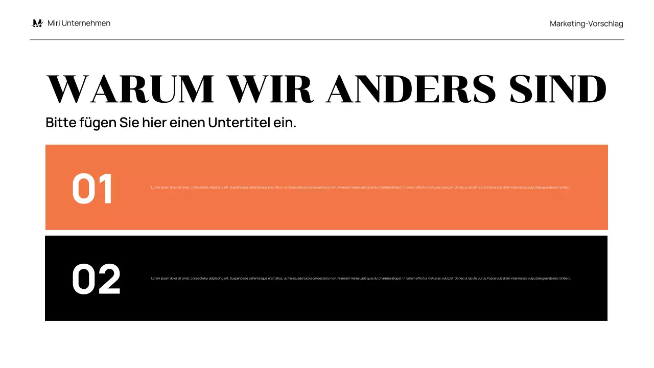 black modern marketing proposal