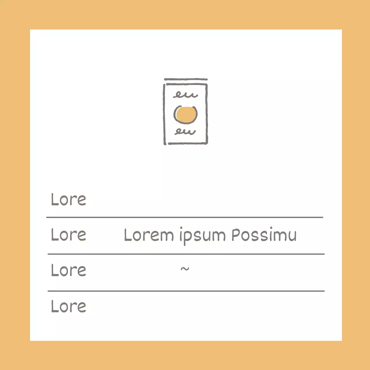 icône jaune date de péremption simple des aliments