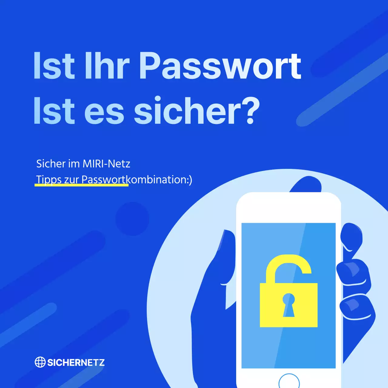 Tipps zur Passwortkombination von der Firma blue network