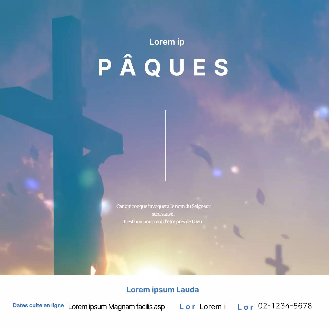 Bannières de Pâques du personnel de l'église