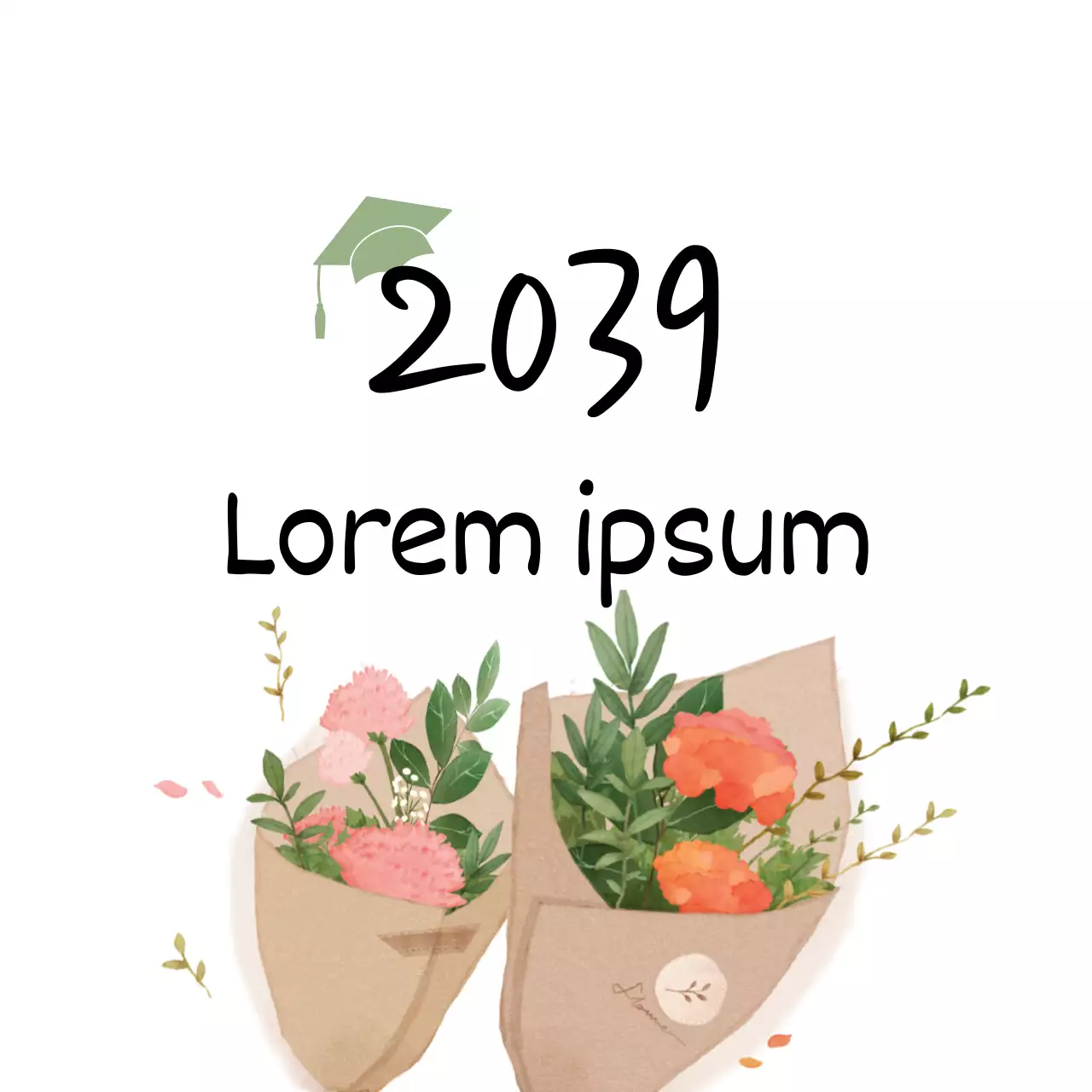 Félicitations pour votre diplôme.