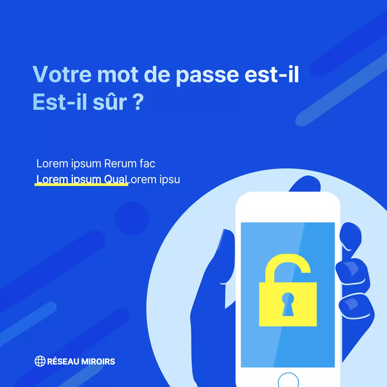 Conseils de combinaison de mots de passe de la société blue network