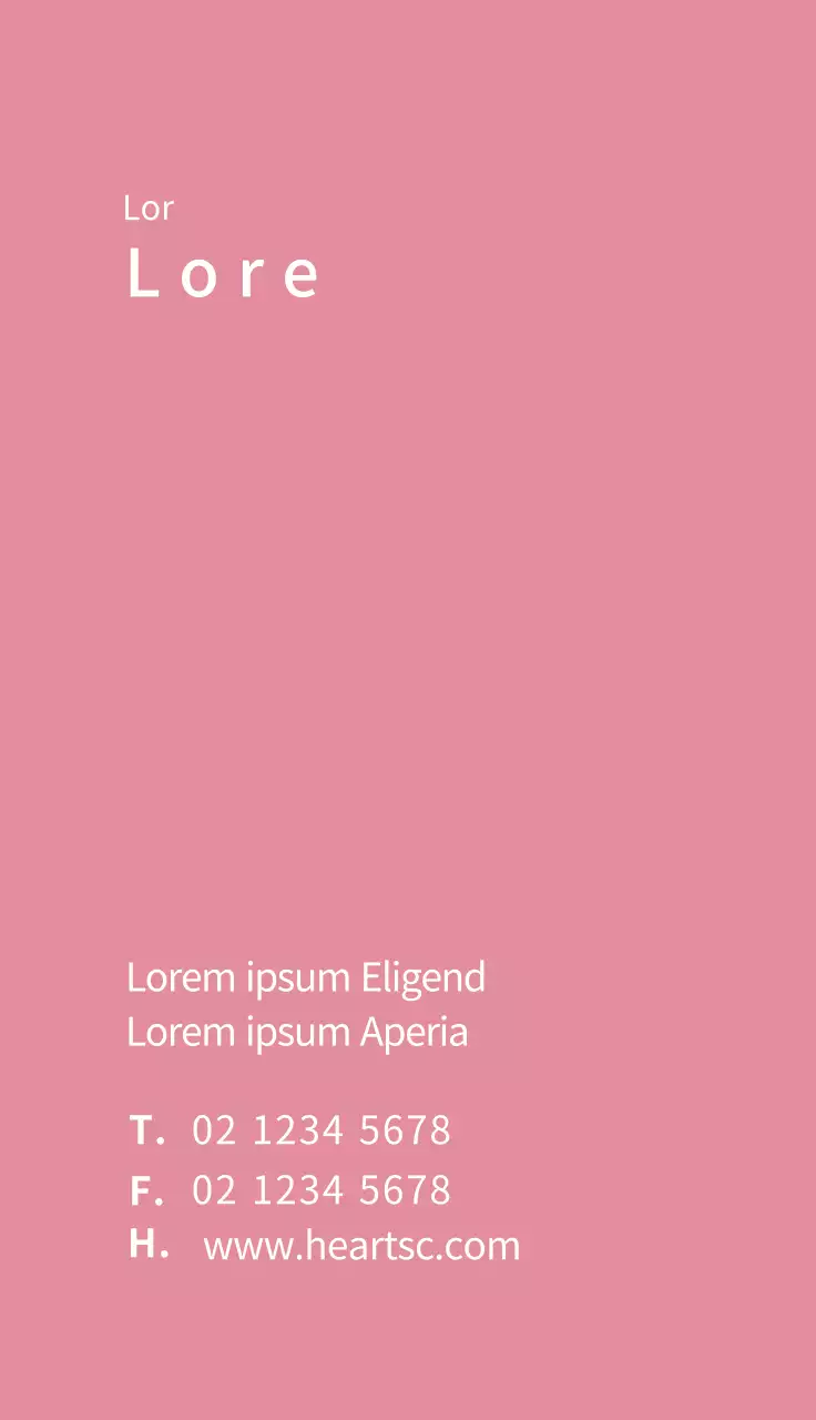 Saubere Mutterschaft Krankenhaus Visitenkarte mit rosa Illustration