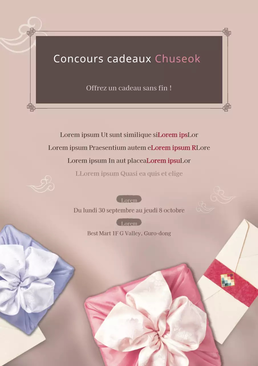 Concours de cadeaux Chuseok