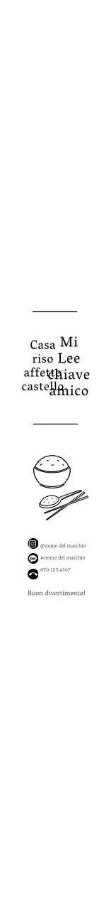 Scatola per il pranzo con icona semplice bianca