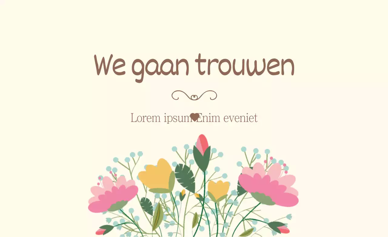 We gaan trouwen