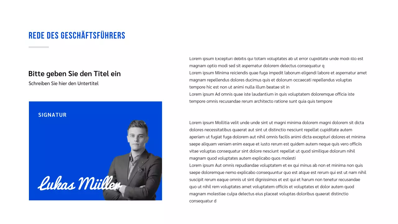 Grundlegende Präsentation