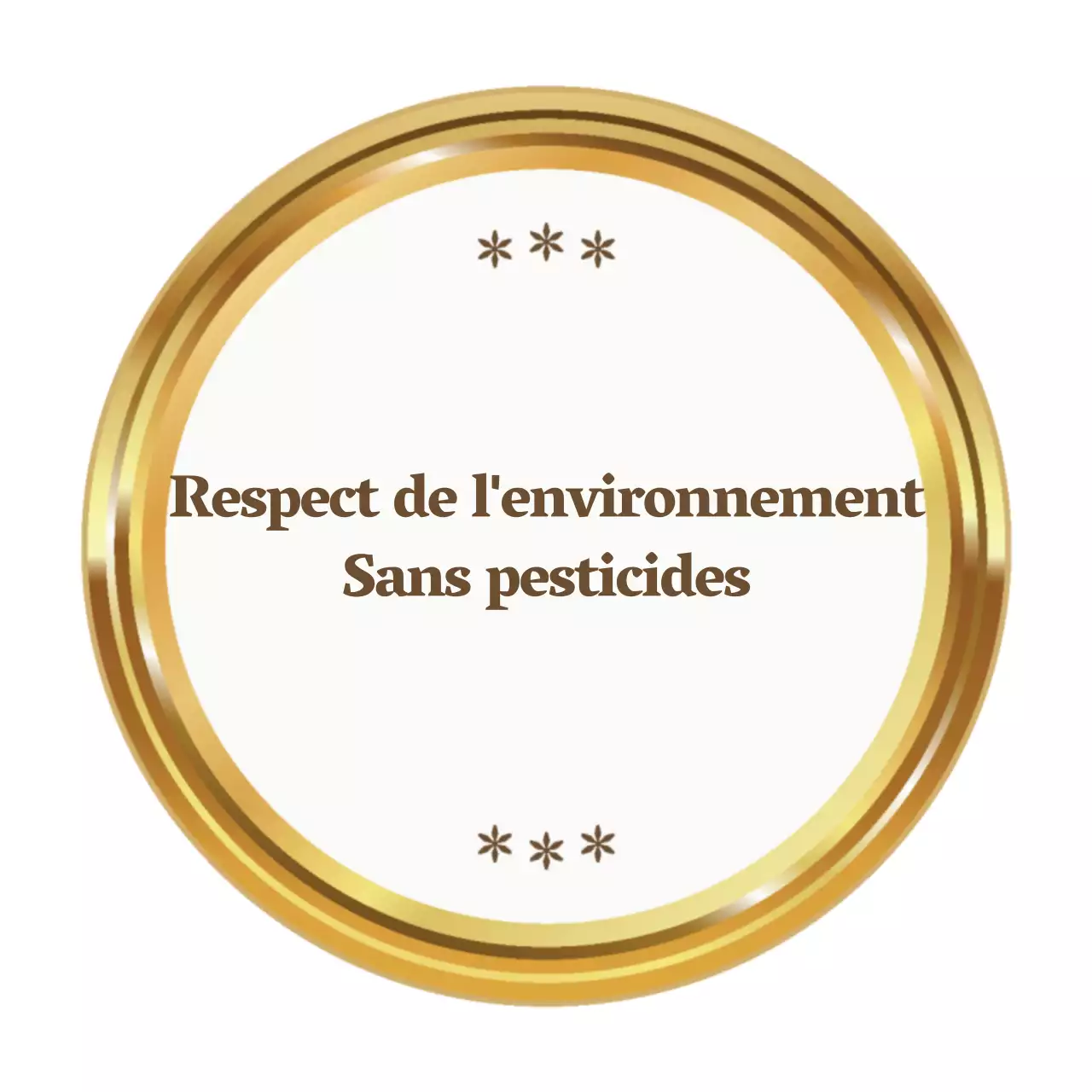 Promotion écologique simple avec texte et illustrations en or et en marron