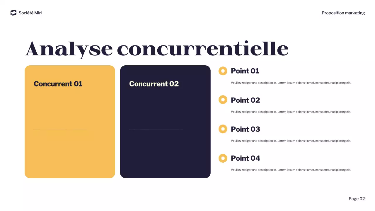 document de marketing moderne de la marine