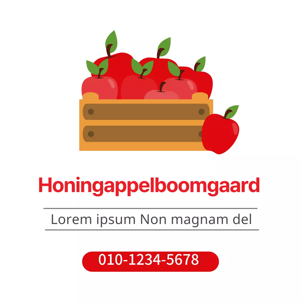 Rode illustratie schattige boerderij