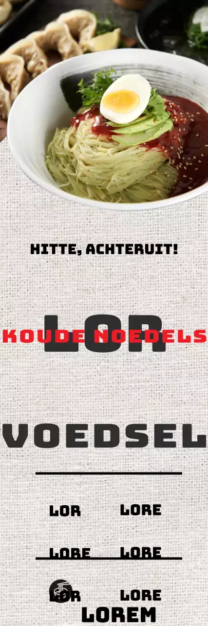 Koude noedelrestaurants