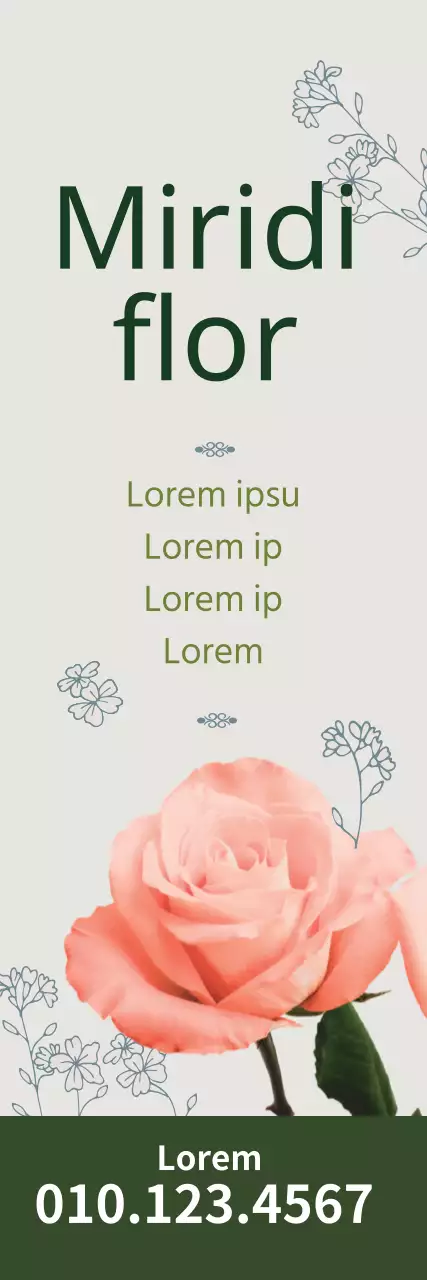 Promocionar una floristería vintage destacando las fotos verdes